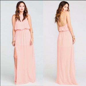 SHow me your mumu Heather Halter Pink Maxi Dress